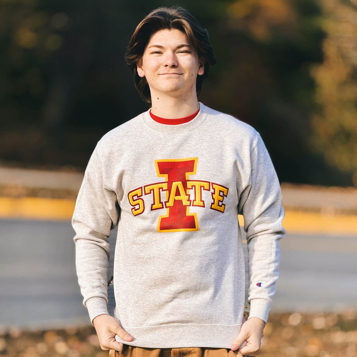 Champion® I-State Oatmeal Crewneck